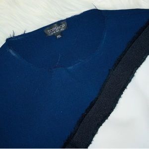 Topshop Oversized Raw Hem Sweater💙🖤